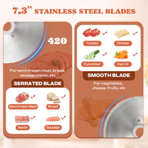 Electric Meat Slicer Deli Slicer 220W (220W)