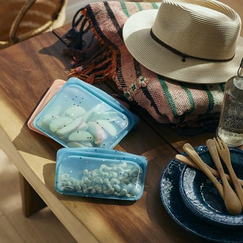 Silicone Reusable Food Storage Bags (Sea Spray)