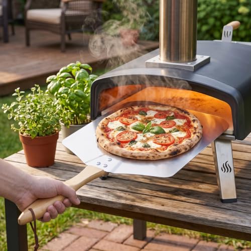 16"x18" Pizza Peel with Wooden Handle (16" x 18")