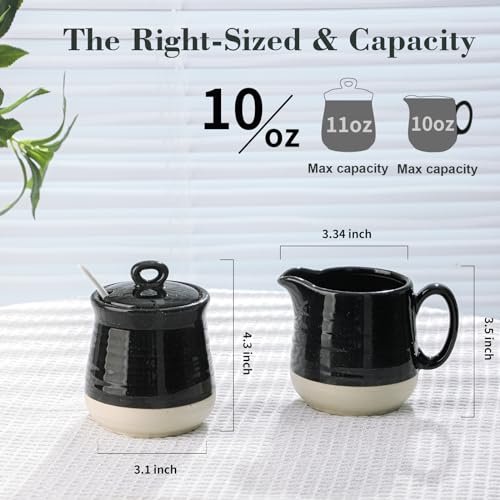 Porcelain Sugar and Creamer Set (10 Ounce)