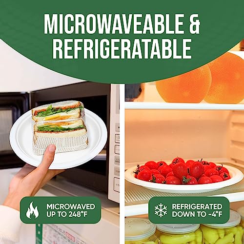 9 inch Paper Plate Heavy Duty Disposable (White / 9 IN)
