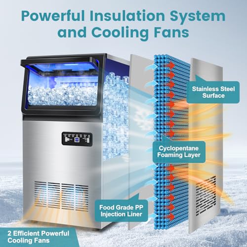 Commercial Ice Maker Machine 150LBS (150Lbs/24H-4K5D)
