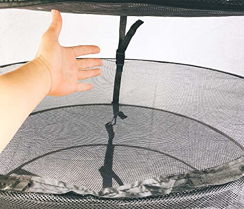 Herb Dry Rack Zipper Opening 3ft Adjustable Center Support Straps NO Sagging Fine Mesh Dry Net
