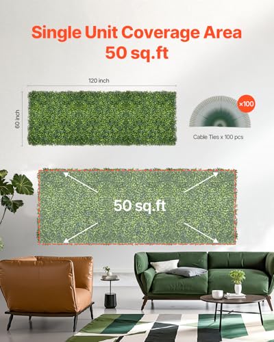 Artificial Grass Wall Panels (Boxwood / 60 x 120 IN)