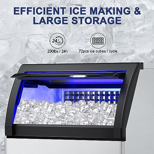 Commercial Ice Maker Machine 200Lbs