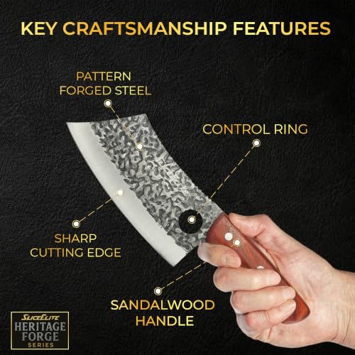 Meat Cleaver Forged Butcher Knife Meat Cutting Knife Kitchen Knives BBQ