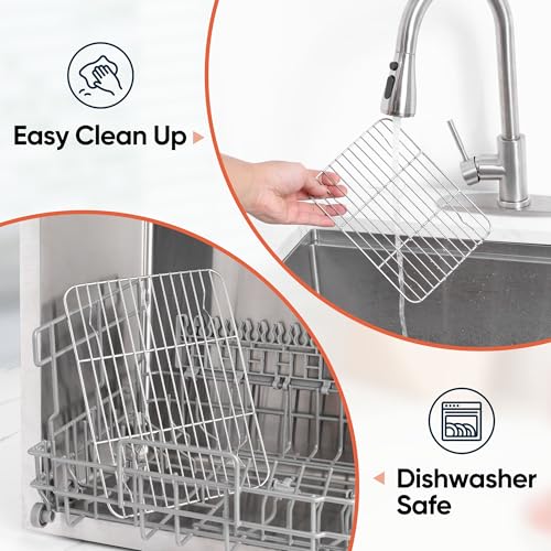 4 PCS Baking Rack for Oven Cooking (8.7*6.3 Inch)