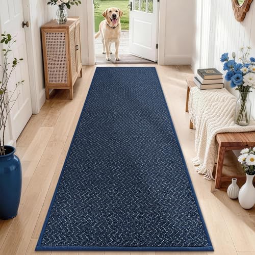 Hallway Runner Rugs Non (Blue / 2'7" x 10')