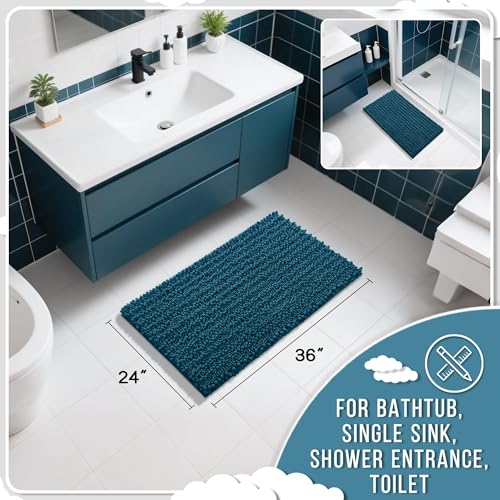 Large Bathroom Rugs Non Slip Washable 36x24 Inch (6.0333 Sq Ft)