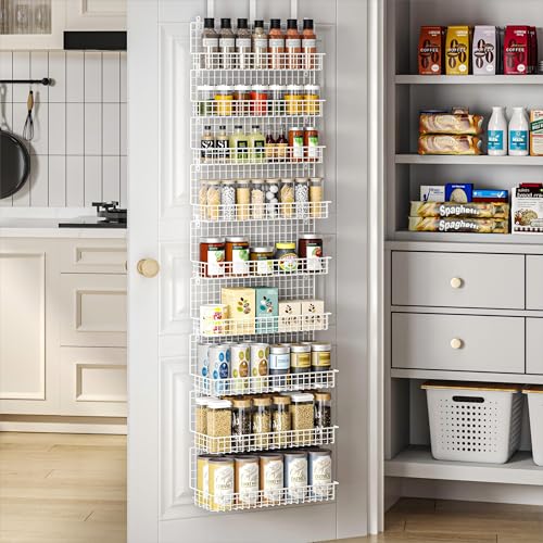 9 Tier Spice Rack Organizer with Door Hook