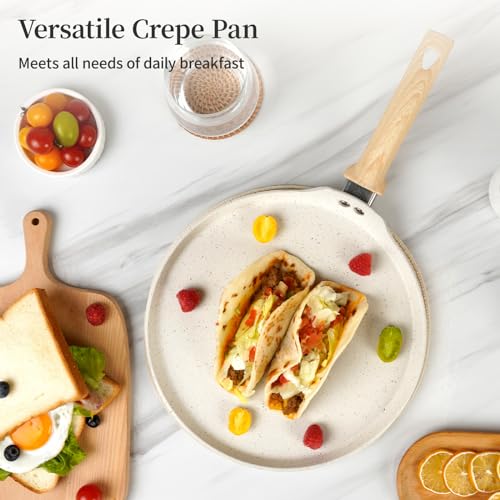 11 Inch Nonstick Crepe Pan (11 Inch / Cream White Granite)