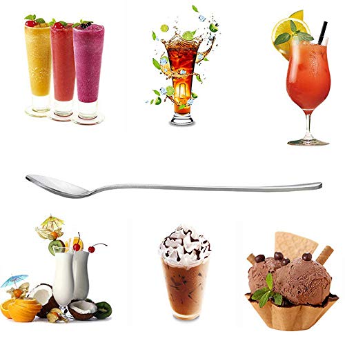 20 Piece Long Handle Iced Tea Spoon (20 Pieces Silver)