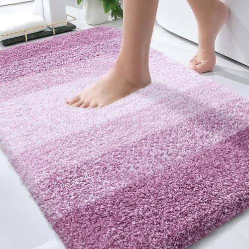 Bathroom Rugs Mat 34x21 (34" X 21" / Pinkish-purple)