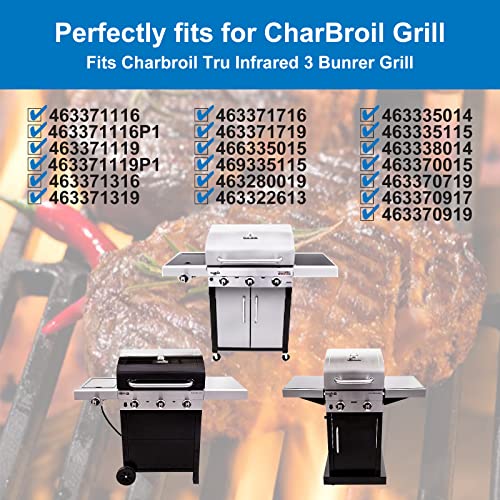 17" Grill Grates for CharBroil 3 Burner 463370719 463371116 463633316 (17" x 25.5")