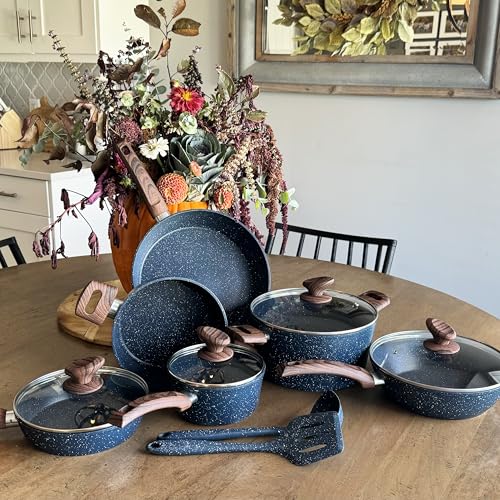Pots and Pans Set (12-piece / Blue)