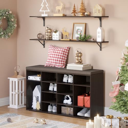 Long Wall Shelves (Espresso / 55.1 Inch)