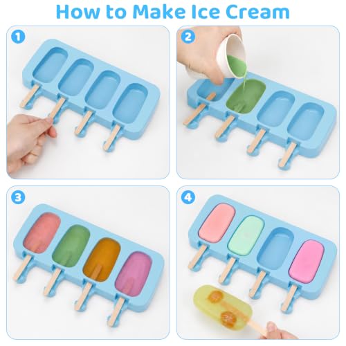 Popsicle Molds Set of 2 (Blue, Purple)