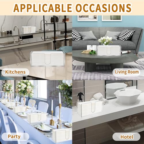 2 Pack Acrylic Paper Towel Holder (2 Count)