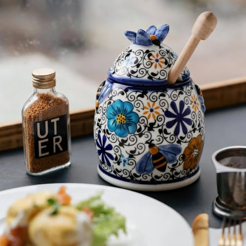 10oz Hidden Nook Handpainted Ceramic Honey Jar (Hidden Nook)
