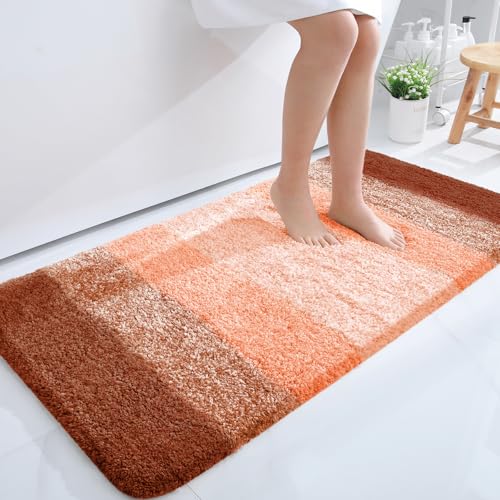 Bathroom Runner Rug 47x24 (47" X 24" / Orange)