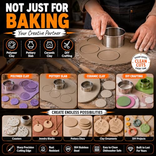 Large Round Cookie Cutter 6 PCS