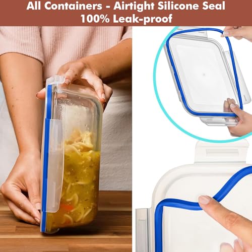 4 PC 1860ml 63 Oz (Blue)