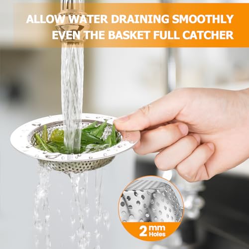 2PCS Kitchen Sink Drain Strainer (2 Count)