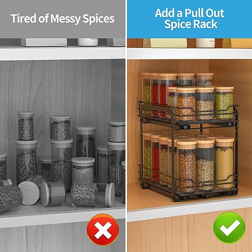 Spice Rack Pull Out Spice Racks Organizer for Cabinet