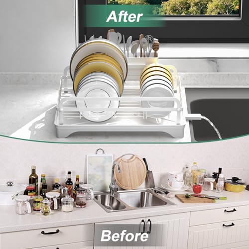 Dish Drying Rack (1 Tier - White)
