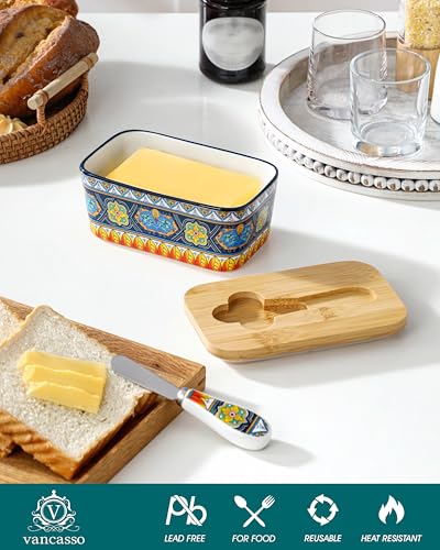 KRVI Butter Dish with Lid (Berber Mosaic)