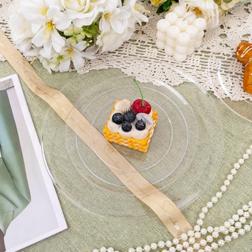 60PCS Clear Plastic Plates (Clear / 60)