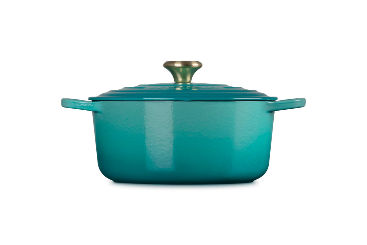 Enameled Cast Iron Round Dutch Oven (Riviera / 5.5 Qt)