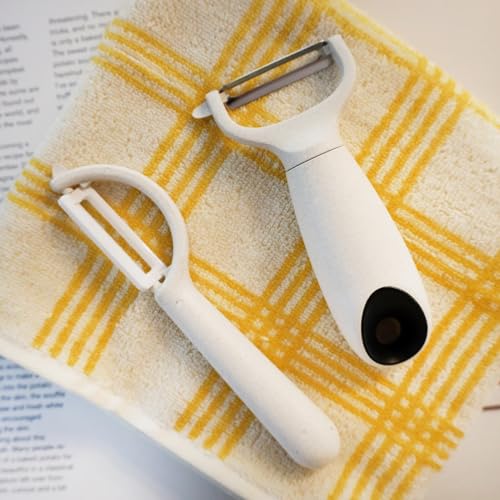 Cream Stainless Steel Wheat Straw Vegetable Peeler Kitchen Utensils