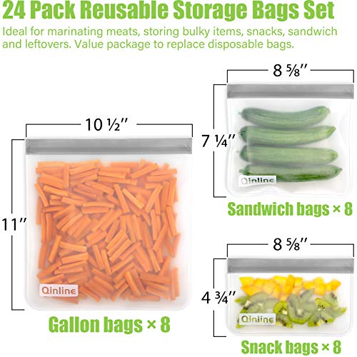 Reusable Food Storage Bags (Grey)