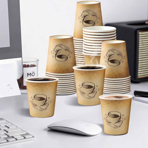 200 Pack 10 oz Coffee Cups Disposable Paper Cups (10OZ-200)
