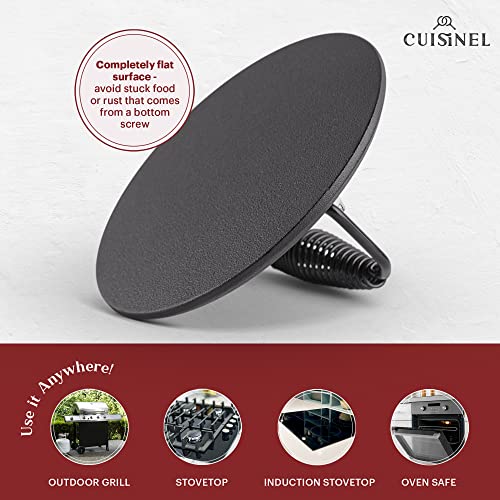 Cast Iron Skillet + Grill Press + Scraper Set (Skillet + Grill Press / 10")