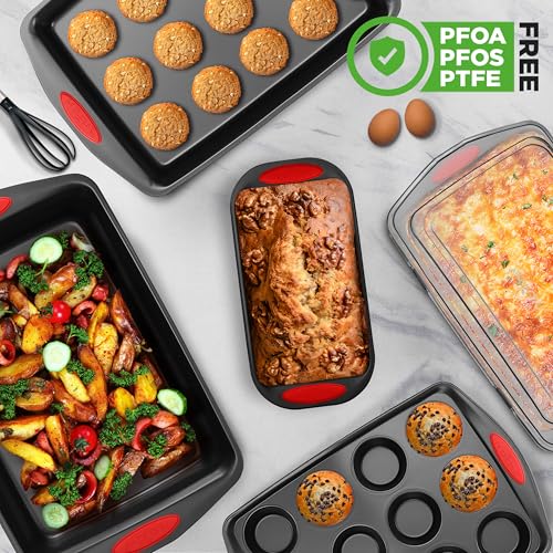 6 Piece Baking Pan Set (Black)