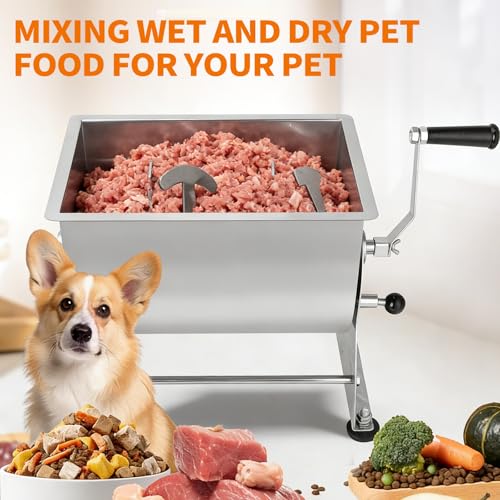 20 lb Tilting Meat Mixer for Sausage Burger Jerky (3.5 Gallon)
