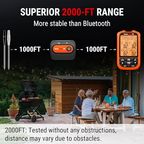 TempSpike 2000FT Wireless Meat Thermometer Digital with 2 Probes