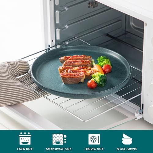 Plates and Bowls Sets (Smoky Teal / 24 Pcs (Service for 8))