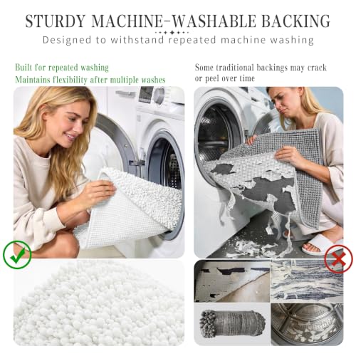 Bathroom Rugs Non Slip Washable 32x20 Inch