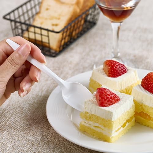 2000 Pack White Plastic Spoons Bulk (2000 Teaspoons)