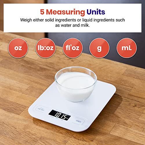 Food Kitchen Scale (Clean White)