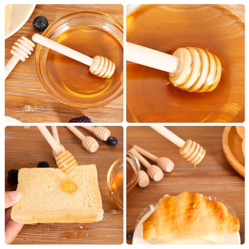 200 PCS Wooden Honey Dipper Sticks