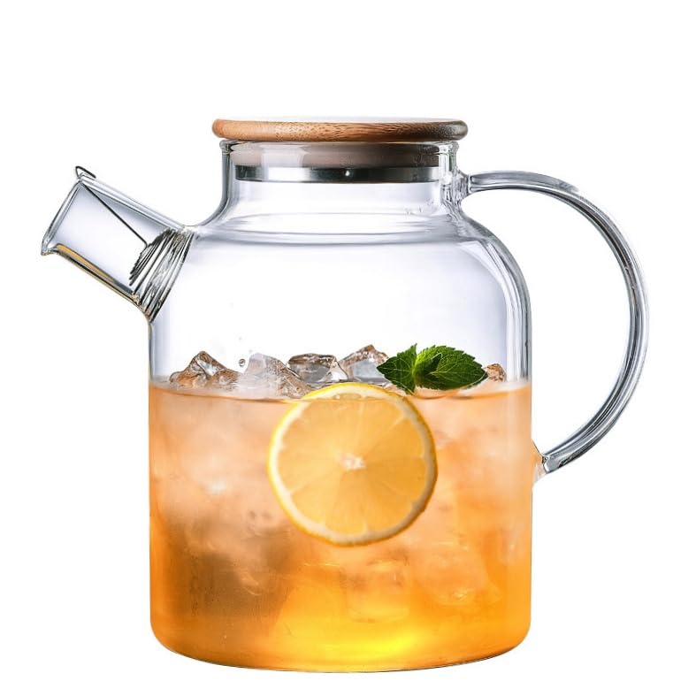 Glass Teapot Stovetop and Microwave Safe Glass Borosilicate Teapot