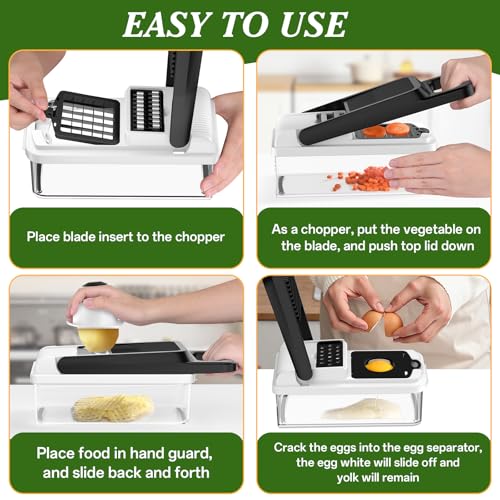Veggie Chopper Vegetable Cutter (White / 7 blades)