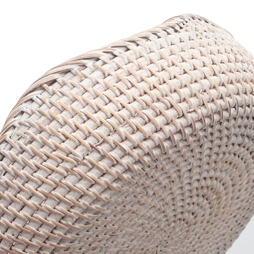 Rattan Bread Basket (Set of 3 (Small/Medium/Large) - Whitewash)