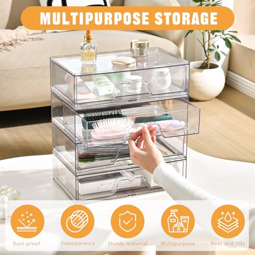 5 Pack Makeup Organizer Stackable (5 Count)