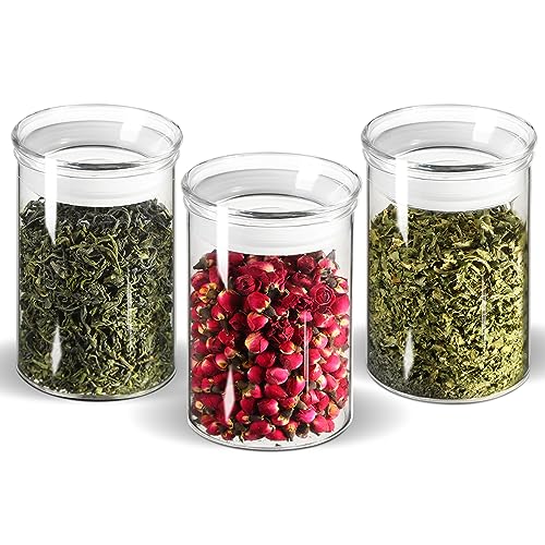 15oz Airtight Glass Jars Set of 3 (Clear / 4-15oz 3Pack)