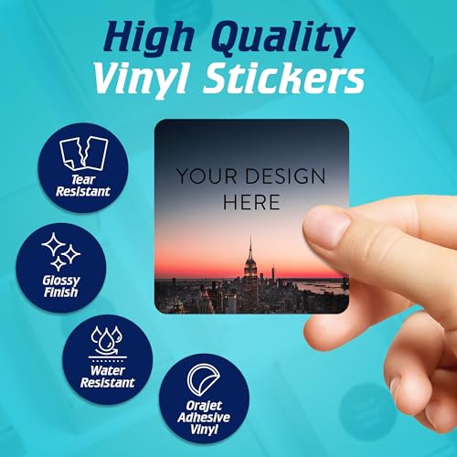100 Custom Vinyl Stickers (100 Count)
